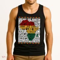 Black History Month Dream Like African Leader Tank Top thumb 3