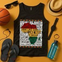 Black History Month Dream Like African Leader Tank Top thumb 4