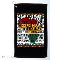 Black History Month Dream Like African Leader Golf Towel thumb 0