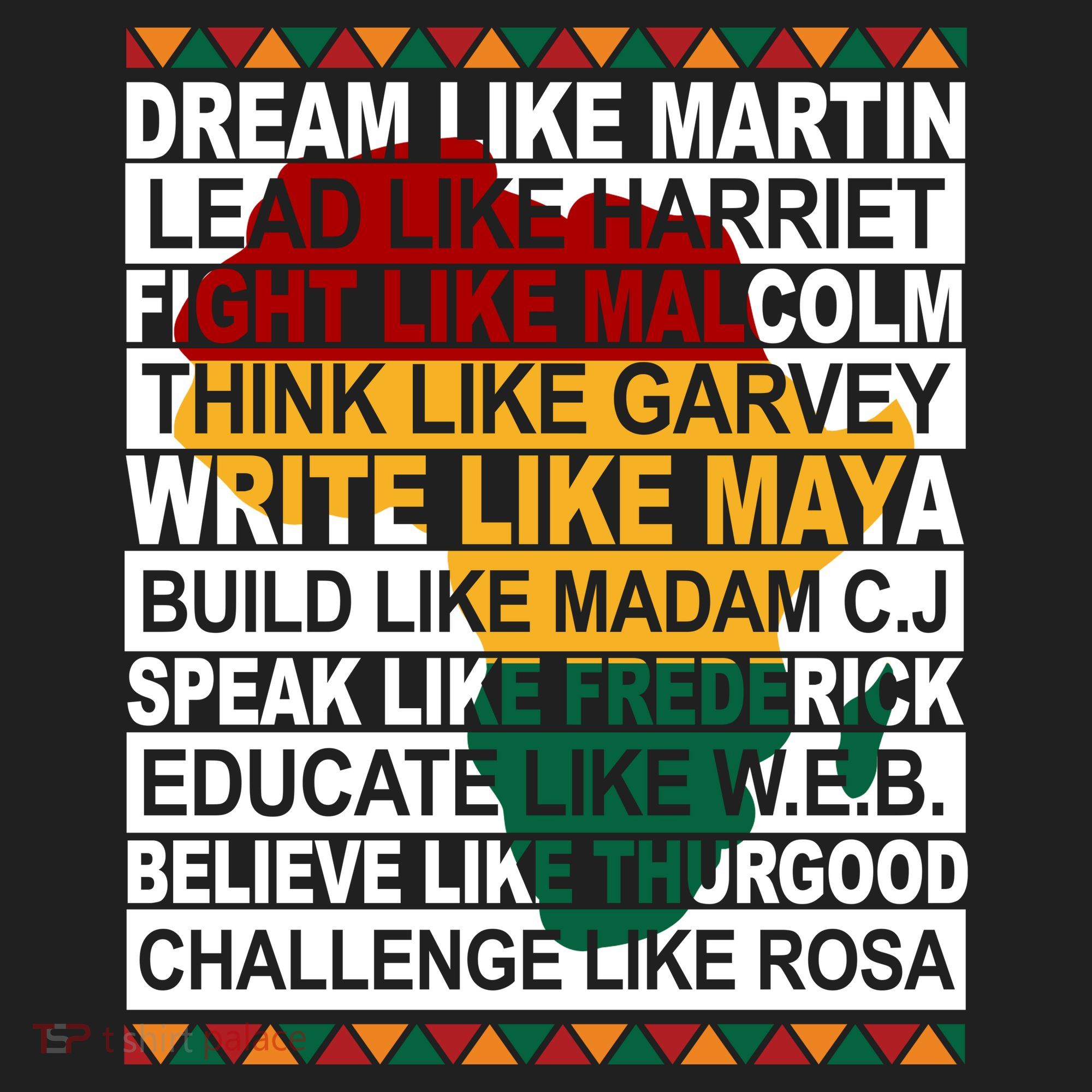 Black History Month Dream Like African Leader Golf Towel