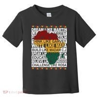 Black History Month Dream Like African Leader Toddler T-Shirt thumb 0