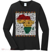 Black History Month Dream Like African Leader Women's Long Sleeve Shirt thumb 0