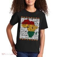 Black History Month Dream Like African Leader Kids T-Shirt thumb 2