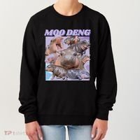 Baby Hippo Moo Deng Women's Sweatshirt thumb 0