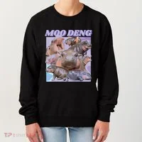 Baby Hippo Moo Deng Women's Sweatshirt thumb 0