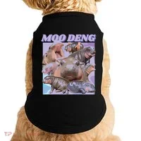 Baby Hippo Moo Deng Doggie Tank thumb 0