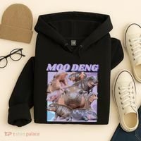 Baby Hippo Moo Deng Hoodie thumb 4