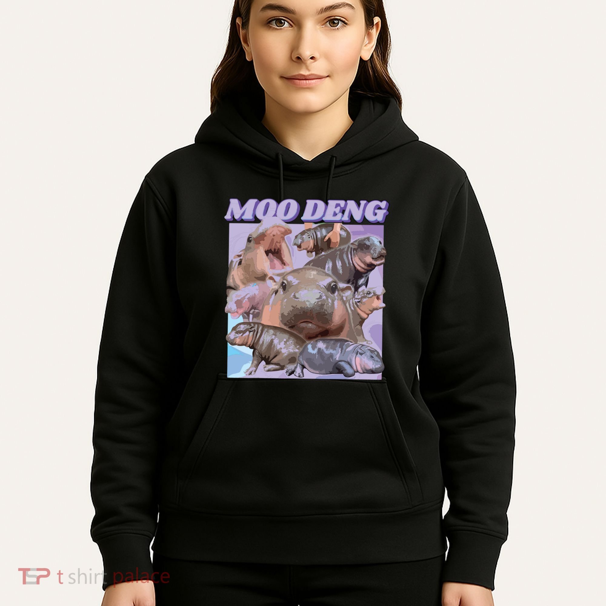 Baby Hippo Moo Deng Hoodie
