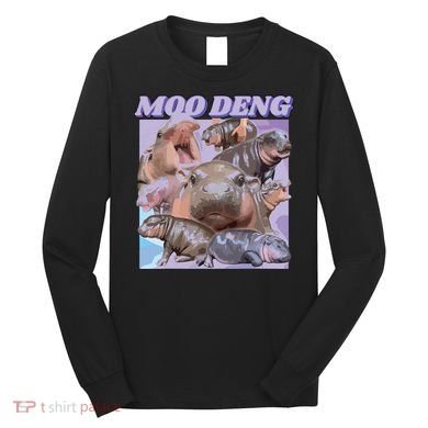 Baby Hippo Moo Deng Long Sleeve Shirt