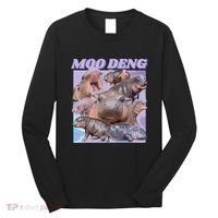 Baby Hippo Moo Deng Long Sleeve Shirt thumb 0