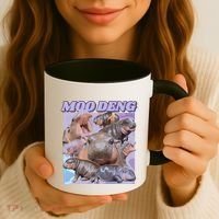 Baby Hippo Moo Deng Coffee Mug thumb 3