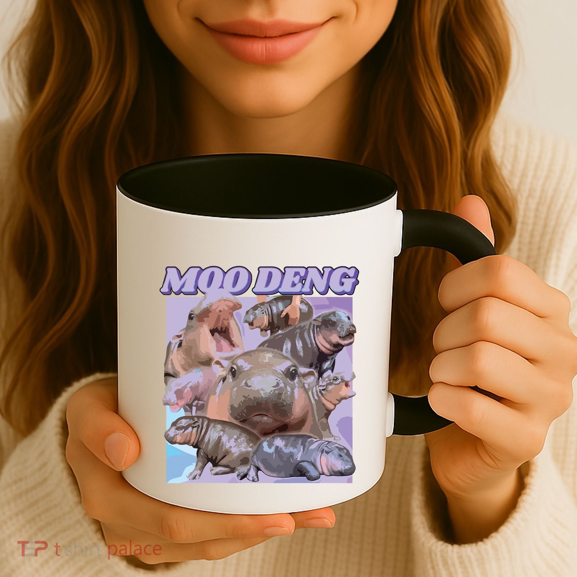 Baby Hippo Moo Deng Coffee Mug