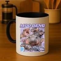 Baby Hippo Moo Deng Coffee Mug thumb 4