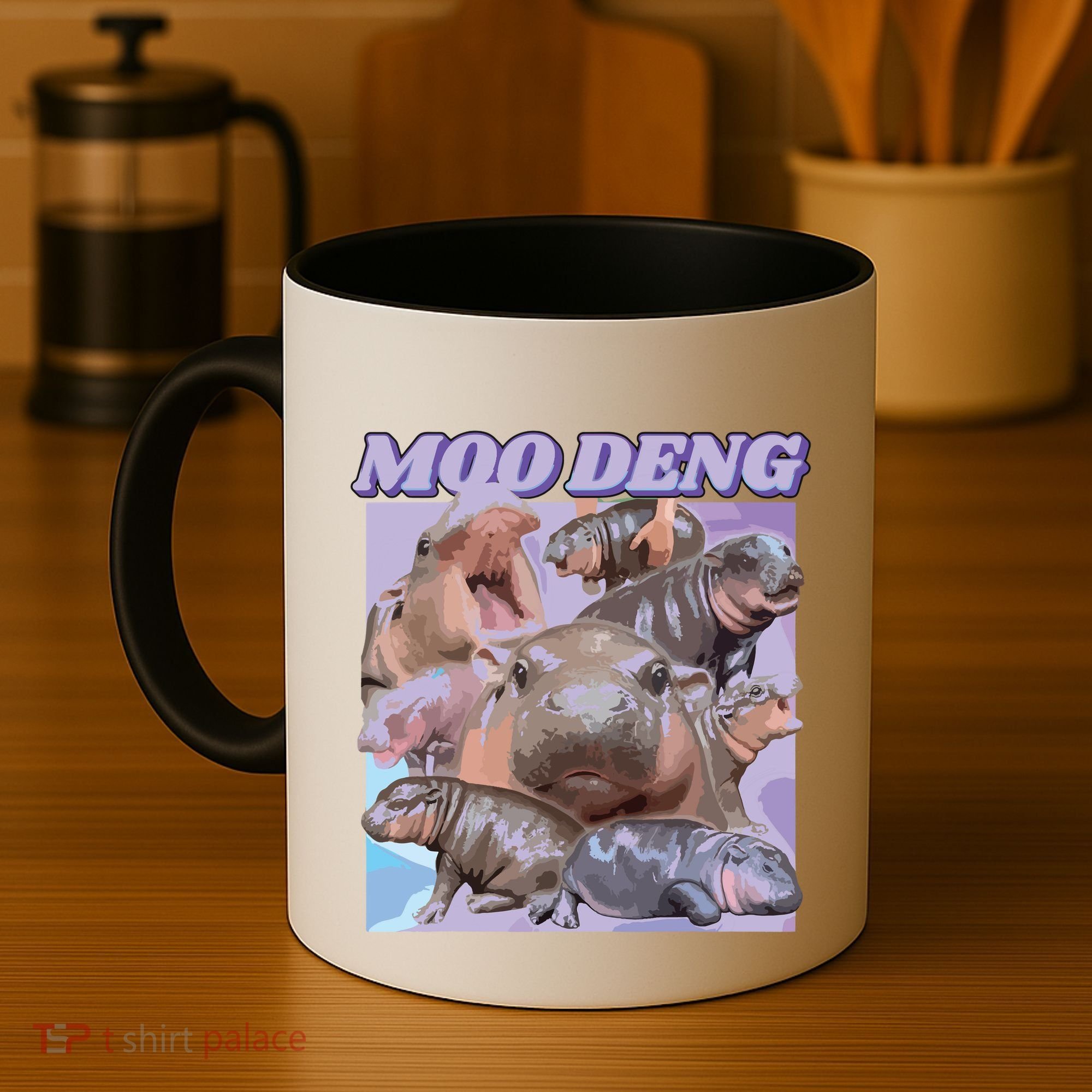 Baby Hippo Moo Deng Coffee Mug