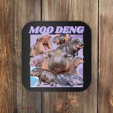 Baby Hippo Moo Deng Coaster