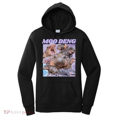 Baby Hippo Moo Deng Women's Hoodie