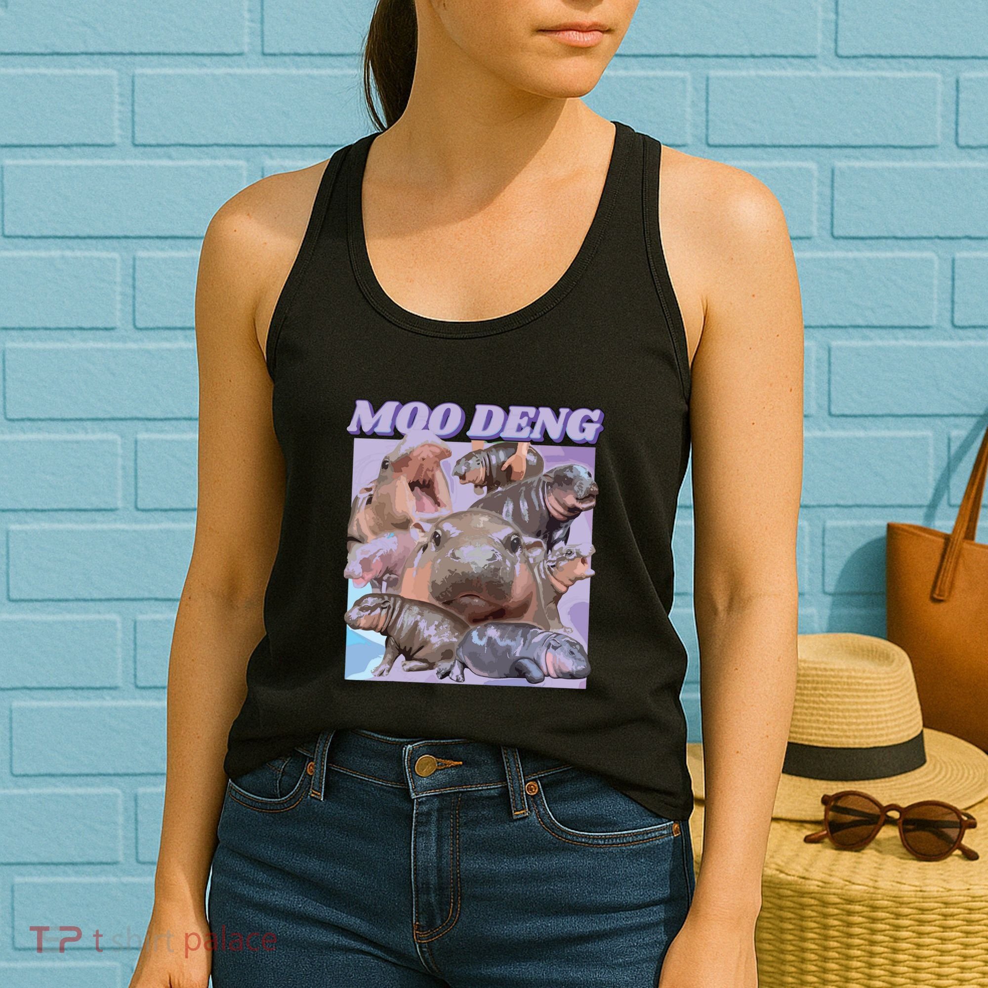 Baby Hippo Moo Deng Women's Tank Top