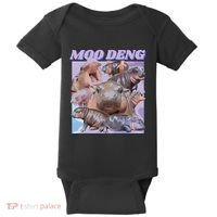 Baby Hippo Moo Deng Baby Bodysuit thumb 0