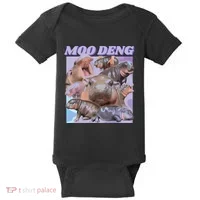 Baby Hippo Moo Deng Baby Bodysuit thumb 0