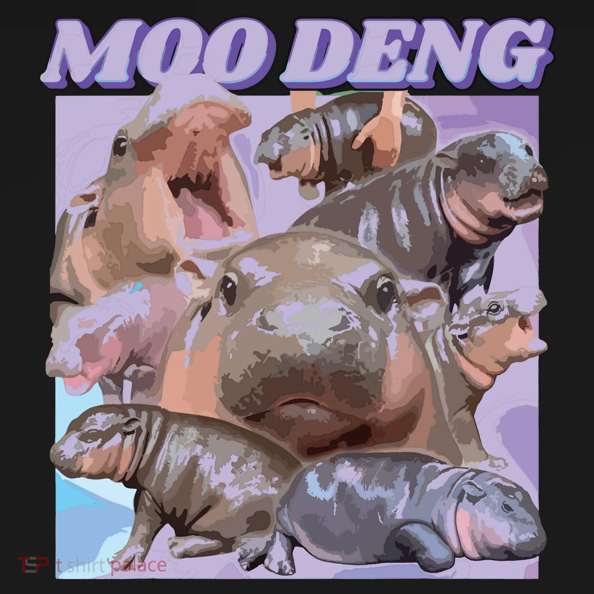 Baby Hippo Moo Deng Toddler Hoodie