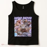 Baby Hippo Moo Deng Tank Top thumb 2