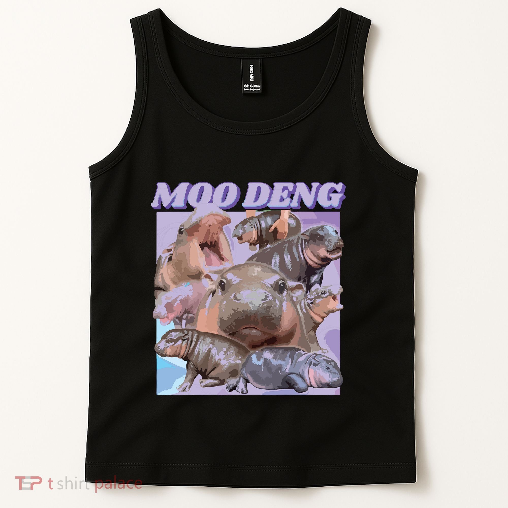 Baby Hippo Moo Deng Tank Top