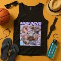 Baby Hippo Moo Deng Tank Top thumb 4