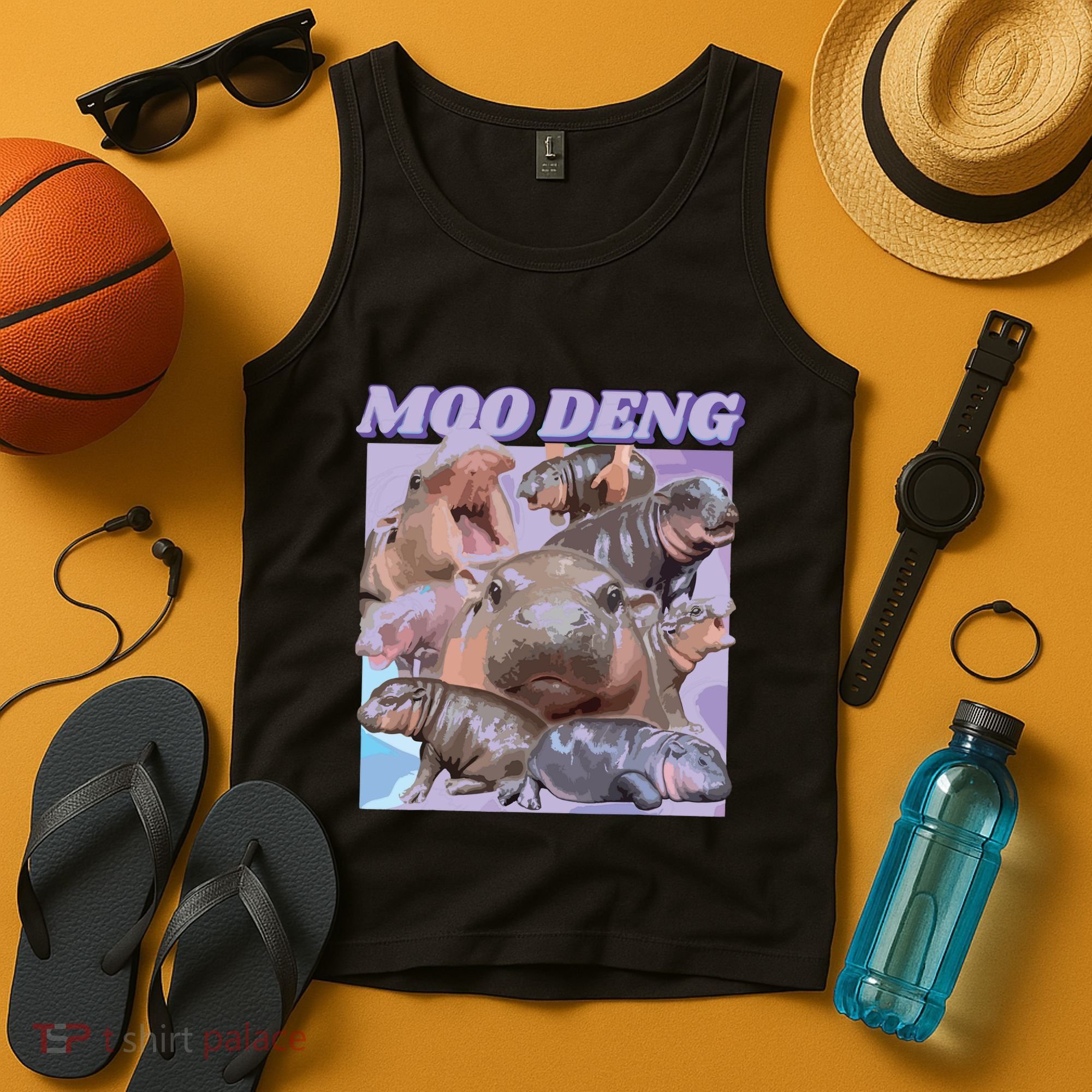 Baby Hippo Moo Deng Tank Top