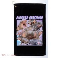 Baby Hippo Moo Deng Golf Towel thumb 0