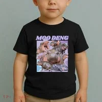 Baby Hippo Moo Deng Toddler T-Shirt thumb 2