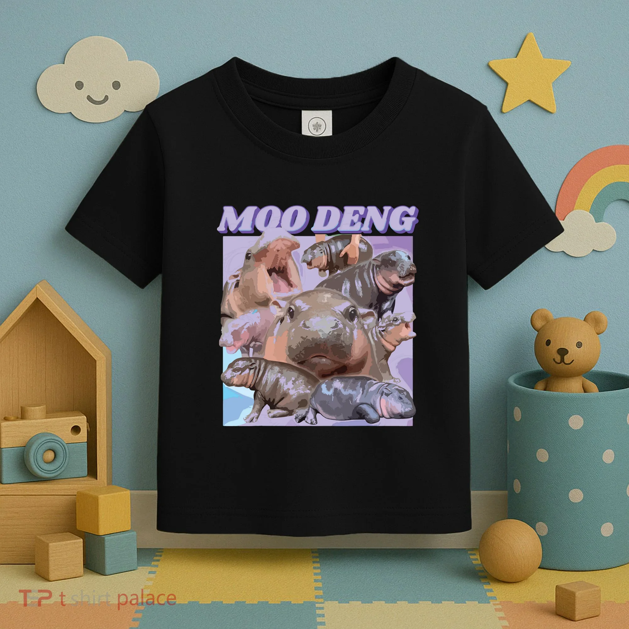 Baby Hippo Moo Deng Toddler T-Shirt