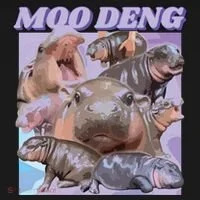 Baby Hippo Moo Deng Women's T-Shirt thumb 6