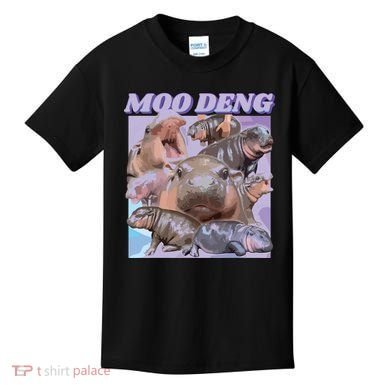 Baby Hippo Moo Deng Kids T-Shirt