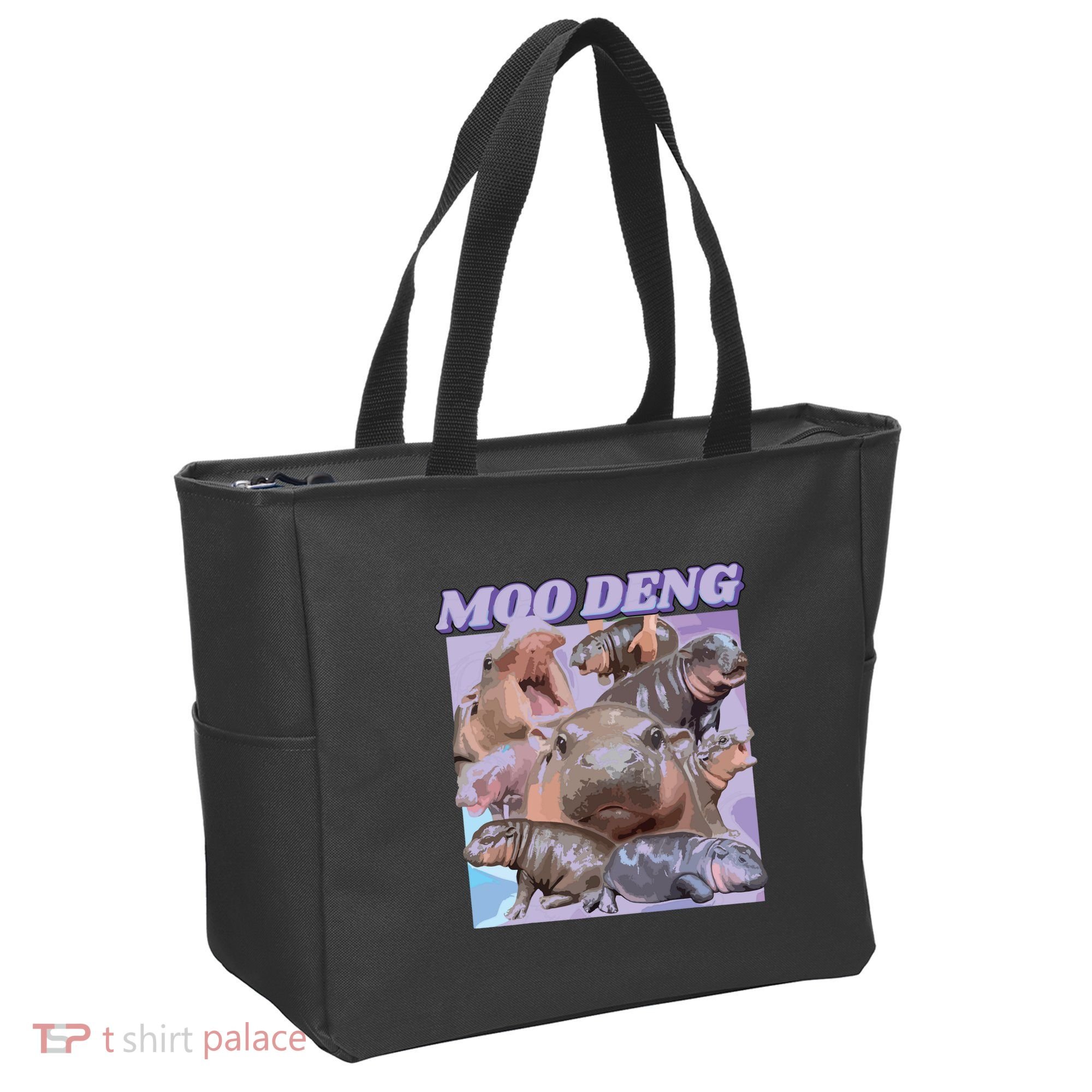 Baby Hippo Moo Deng Tote Bag
