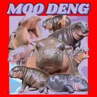 Baby Hippo Moo Deng Santa Hat thumb 1