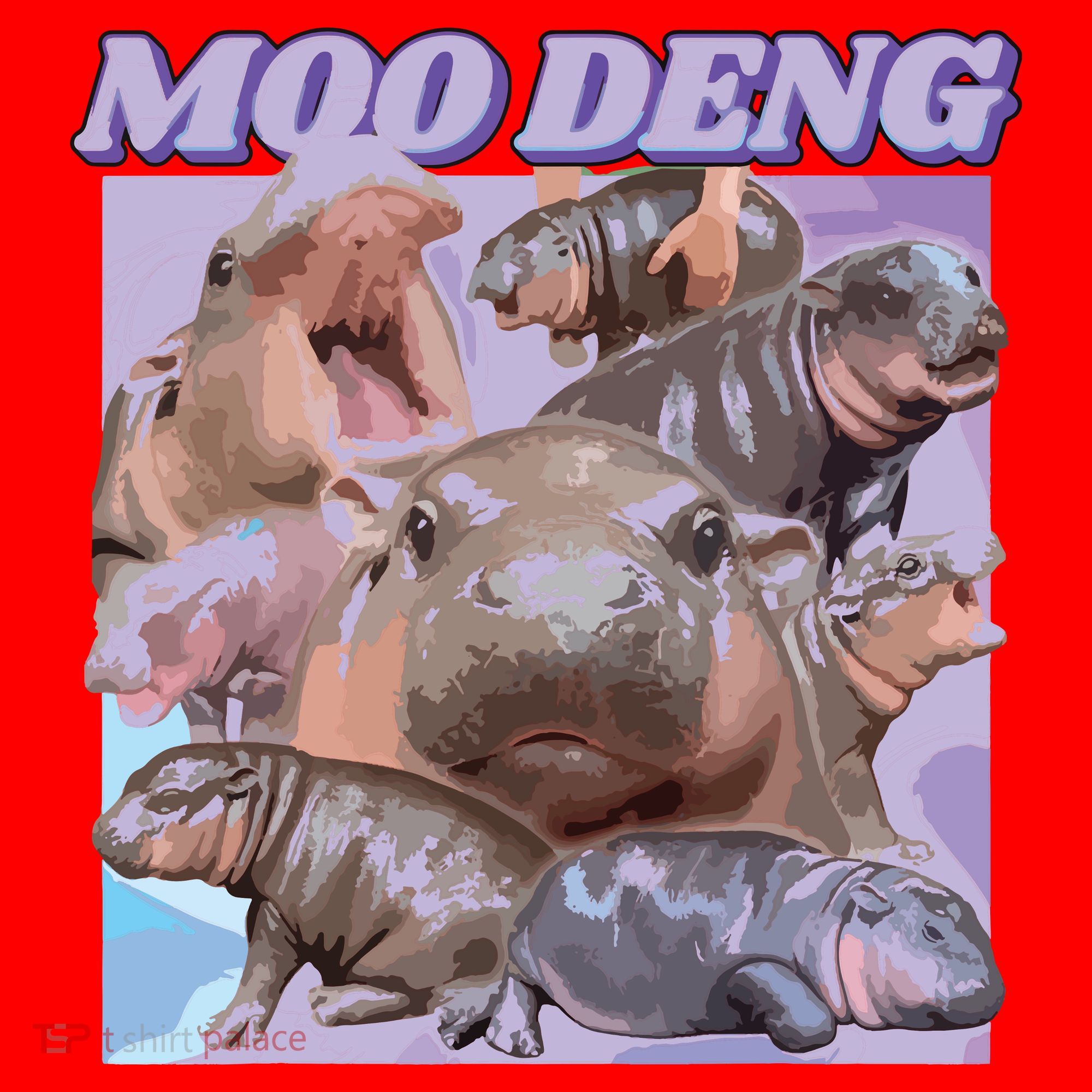 Baby Hippo Moo Deng Santa Hat