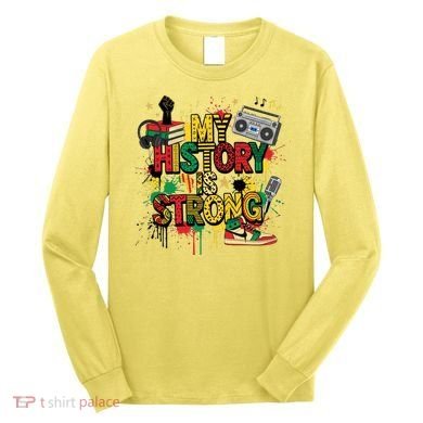 Black History Month Collage Long Sleeve Shirt