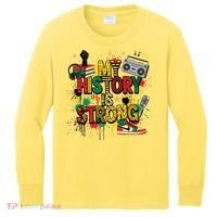 Black History Month Collage Kids Long Sleeve Shirt thumb 0
