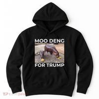 Baby Hippo Moo Deng Picks Trump President Hoodie thumb 0