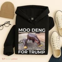 Baby Hippo Moo Deng Picks Trump President Hoodie thumb 4