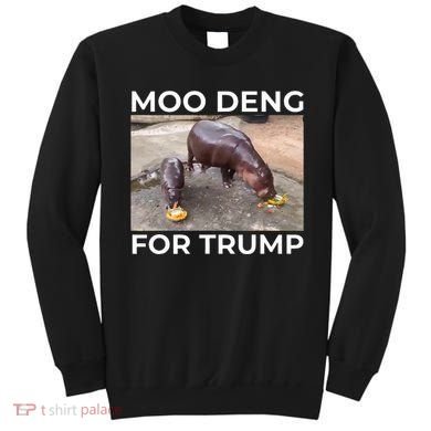 Baby Hippo Moo Deng Picks Trump President Sweatshirt