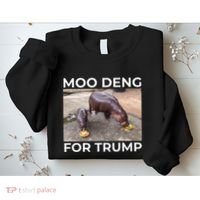 Baby Hippo Moo Deng Picks Trump President Sweatshirt thumb 2