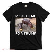 Baby Hippo Moo Deng Picks Trump President T-Shirt thumb 0