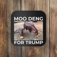 Baby Hippo Moo Deng Picks Trump President Coaster thumb 0