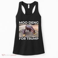 Baby Hippo Moo Deng Picks Trump President Women's Tank Top thumb 0
