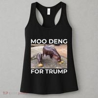 Baby Hippo Moo Deng Picks Trump President Women's Tank Top thumb 3