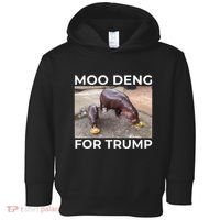 Baby Hippo Moo Deng Picks Trump President Toddler Hoodie thumb 0