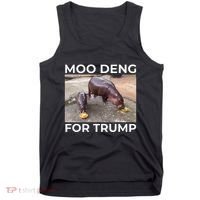 Baby Hippo Moo Deng Picks Trump President Tank Top thumb 0