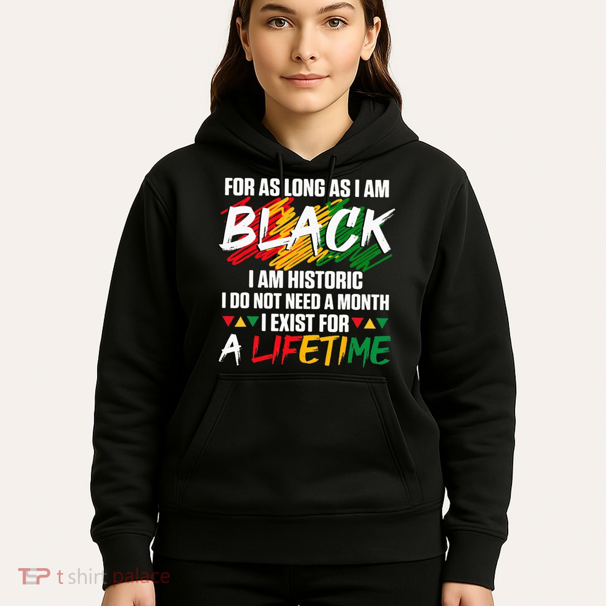 Black History Month For As Long As I Am Black I Am Historic Hoodie