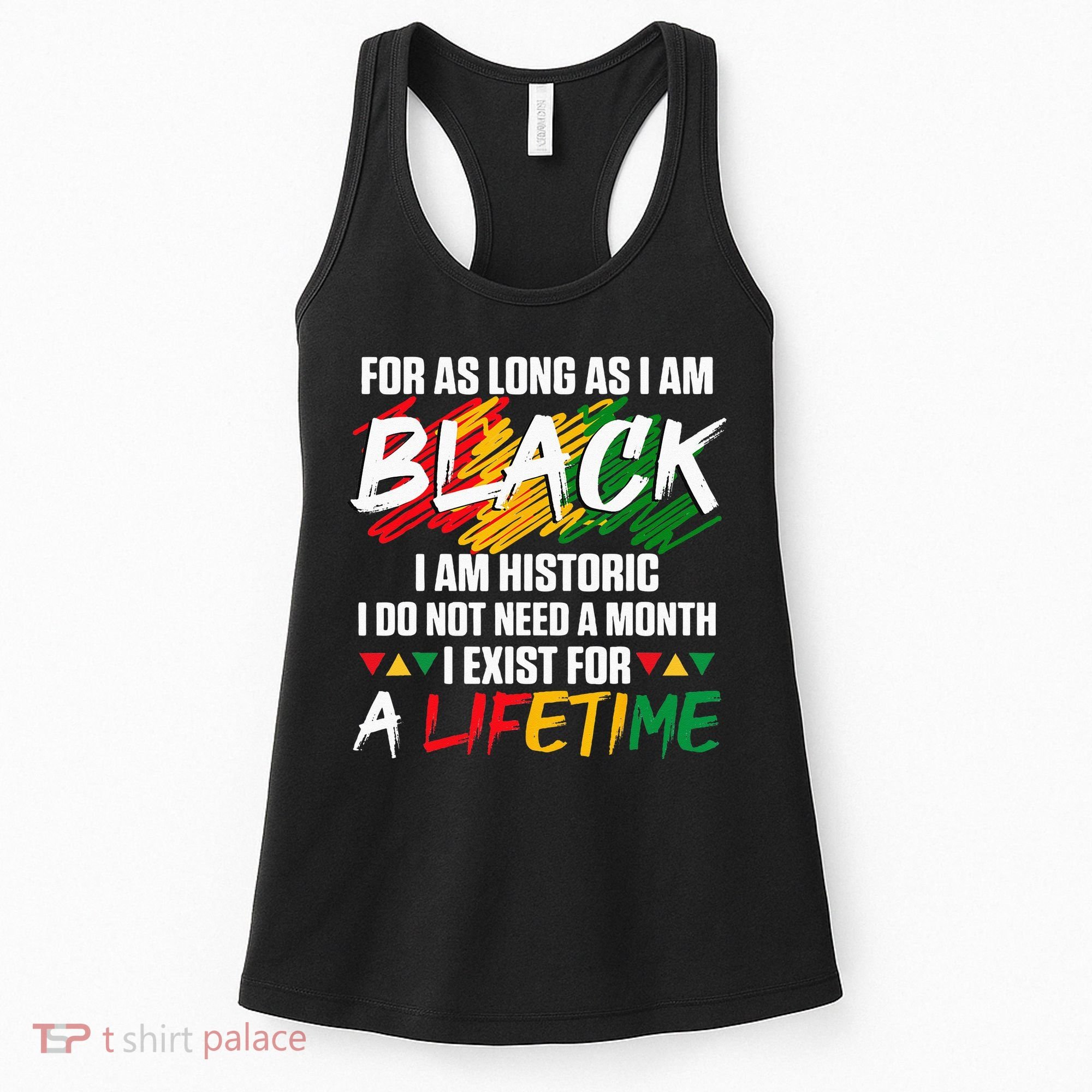 Black History Month For As Long As I Am Black I Am Historic Women's Tank Top